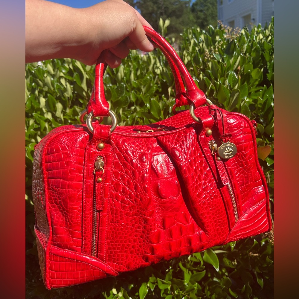 ❤️🚨💋EVUC BRAHMIN VINTAGE SELMA IN PARTY RED 💋🚨❤️